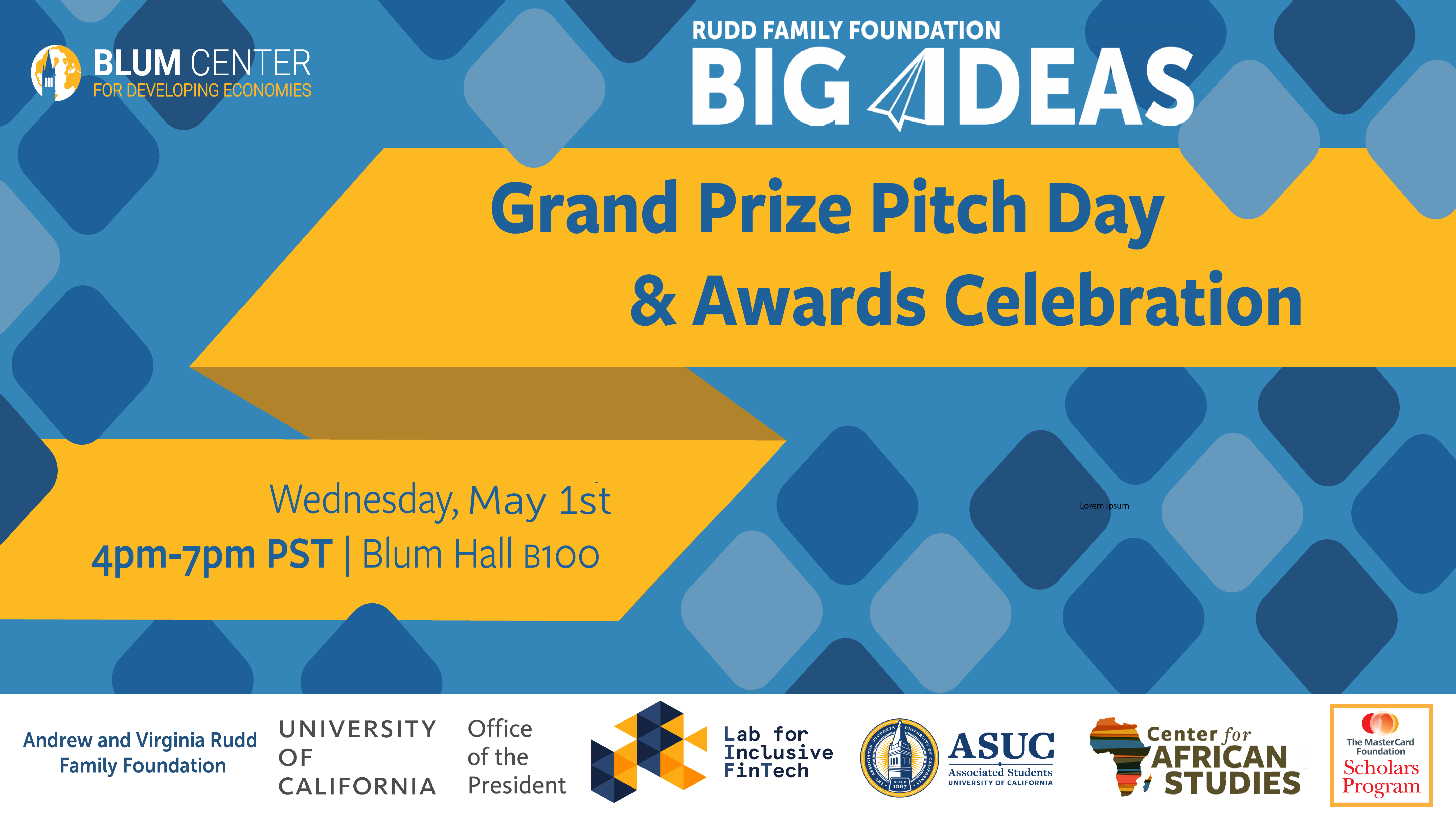 2024 Big Ideas Grand Prize Pitch Day and Awards Celebration